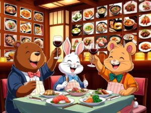 レストランの絵