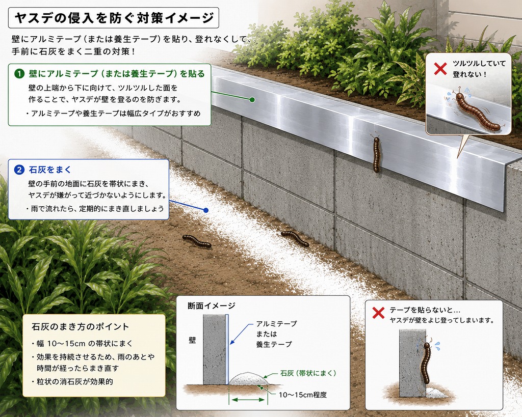 ヤスデ対策