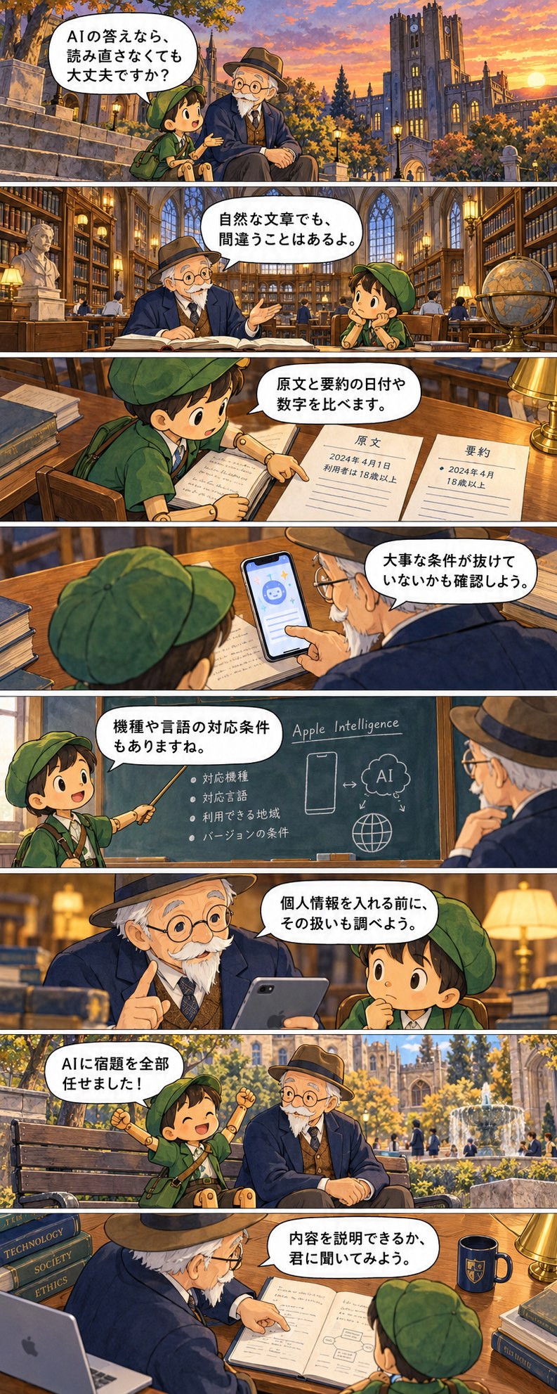 第16章の8コマ漫画。セリフは続く本文に記載。