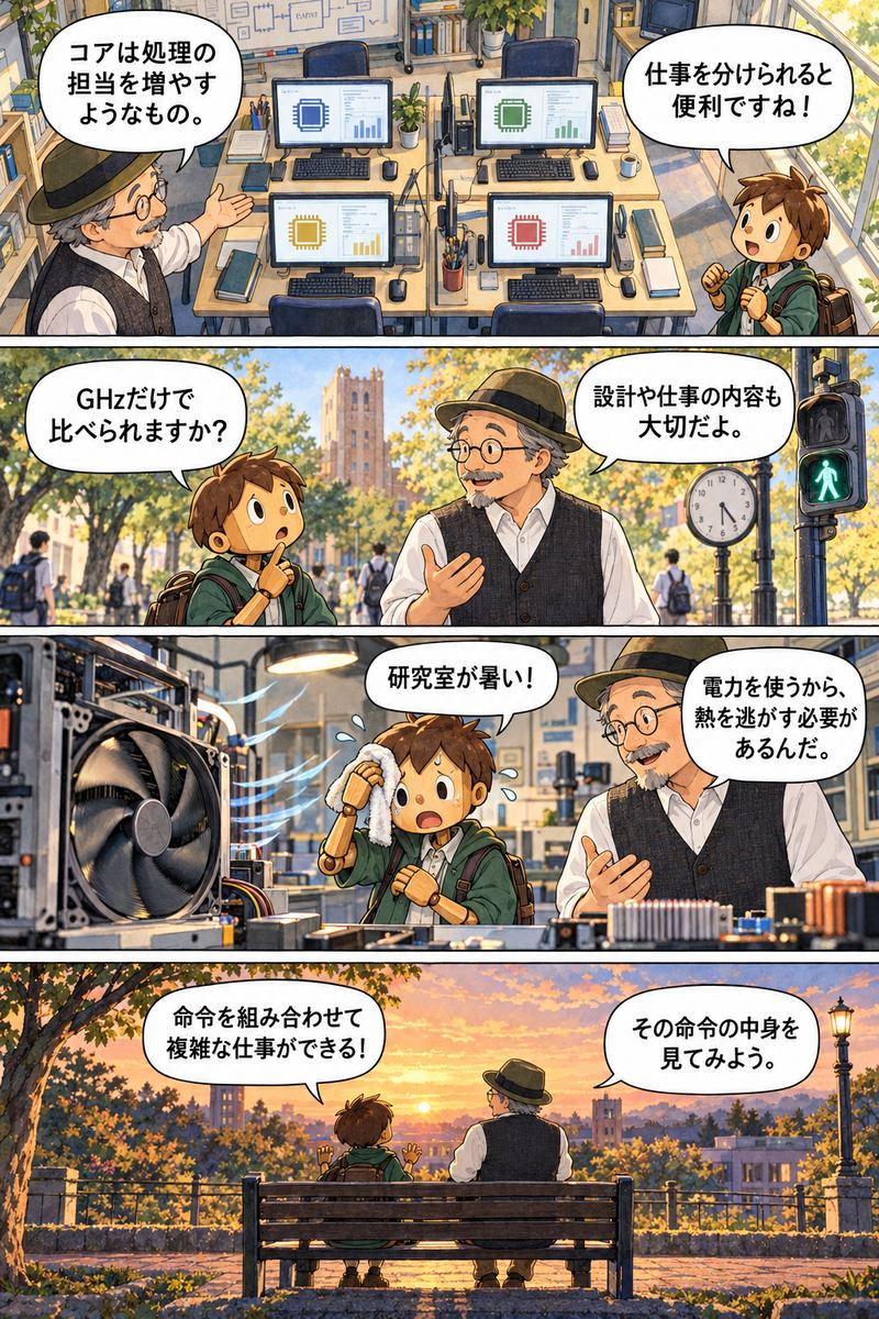 第2章 CPUは何を考えているの？の漫画・後半4コマ
