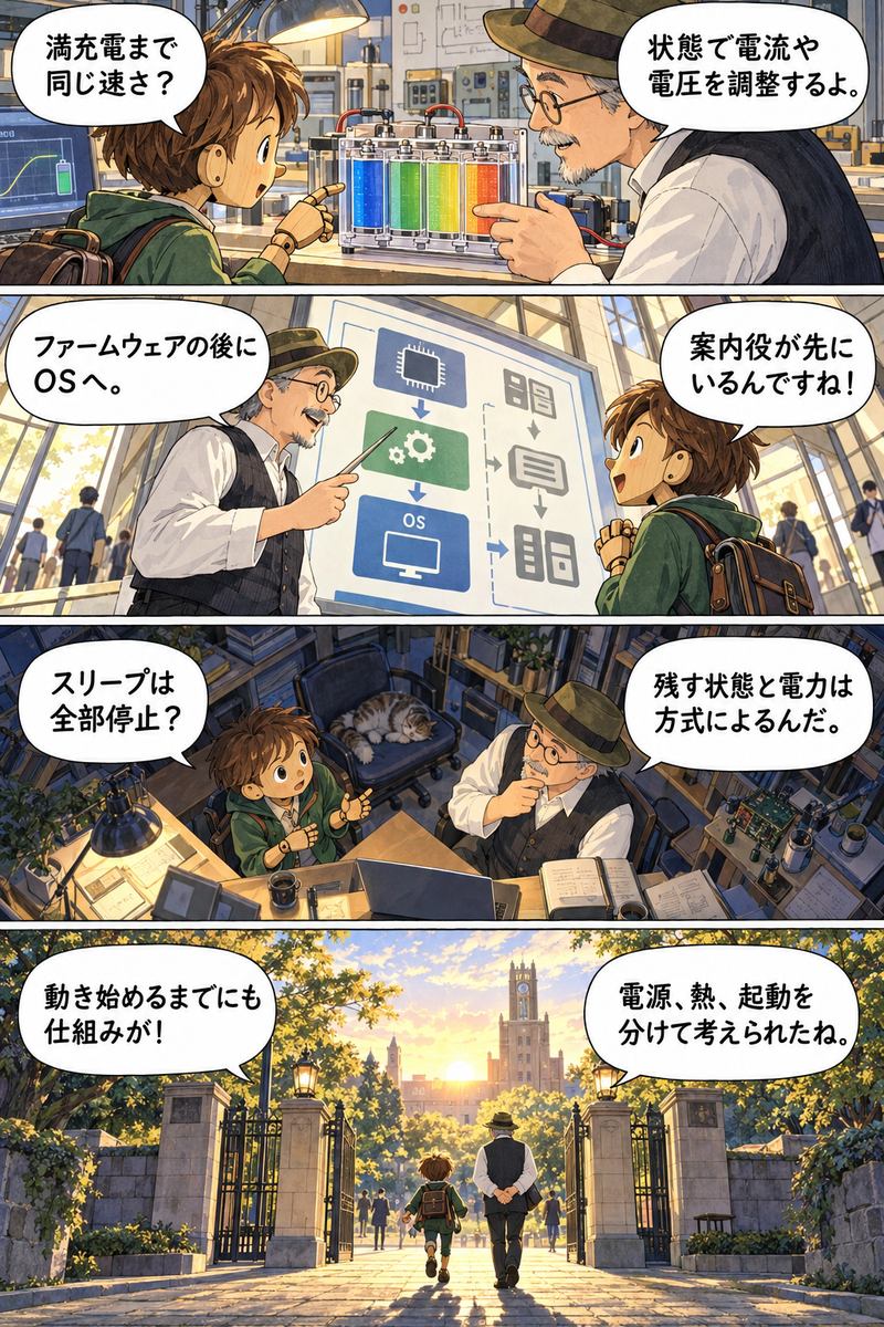 第9章 電源・冷却・起動はどう動いているの？の漫画・後半4コマ