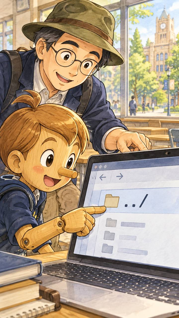 ../の表示を接写