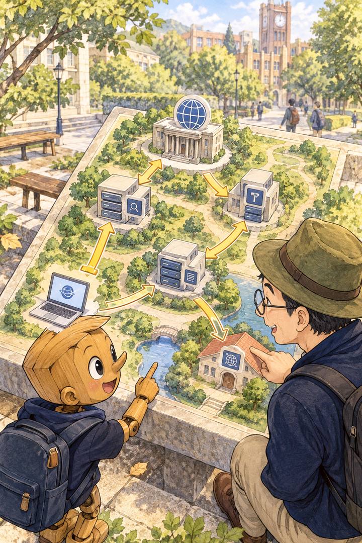 DNSの案内図を俯瞰