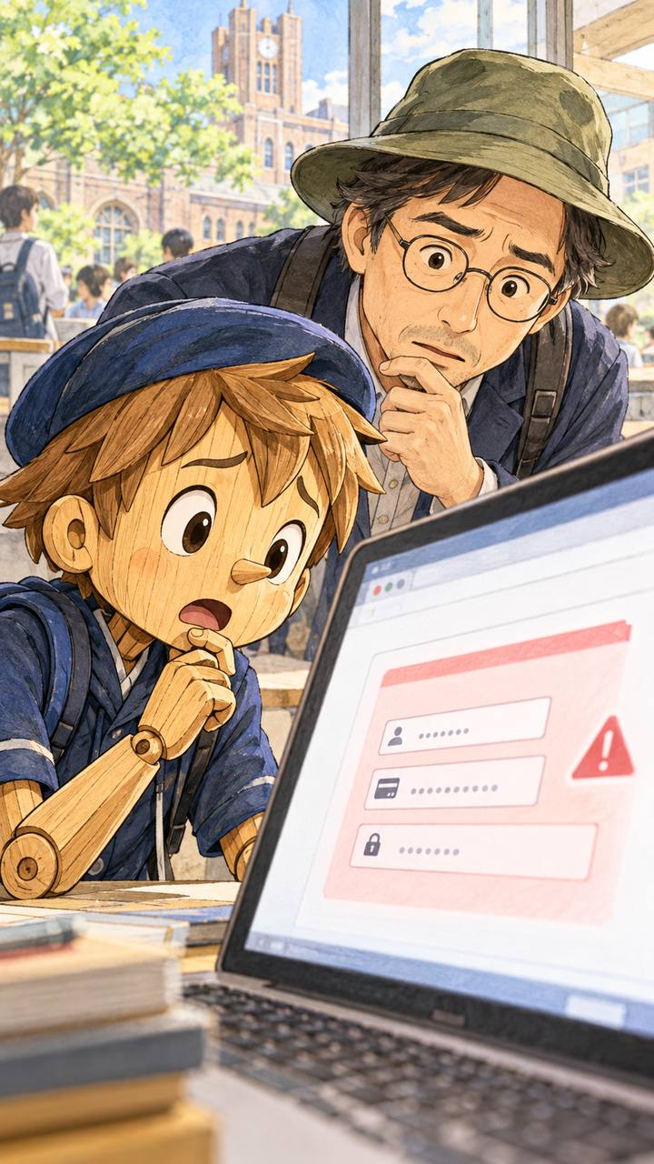 不審な入力欄を接写