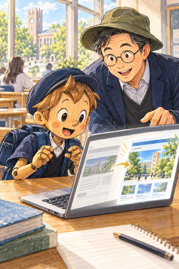 画面の文章が変わる瞬間