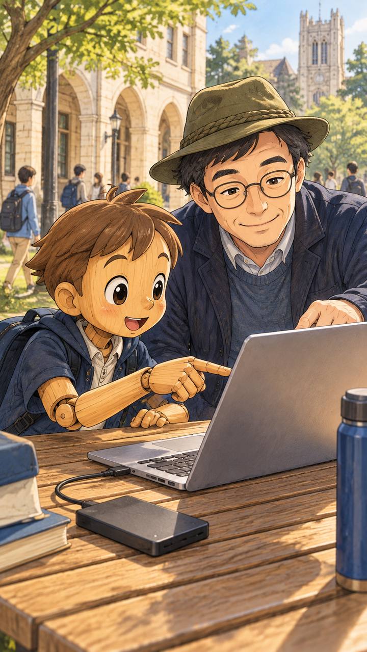 バックアップを確認する手元
